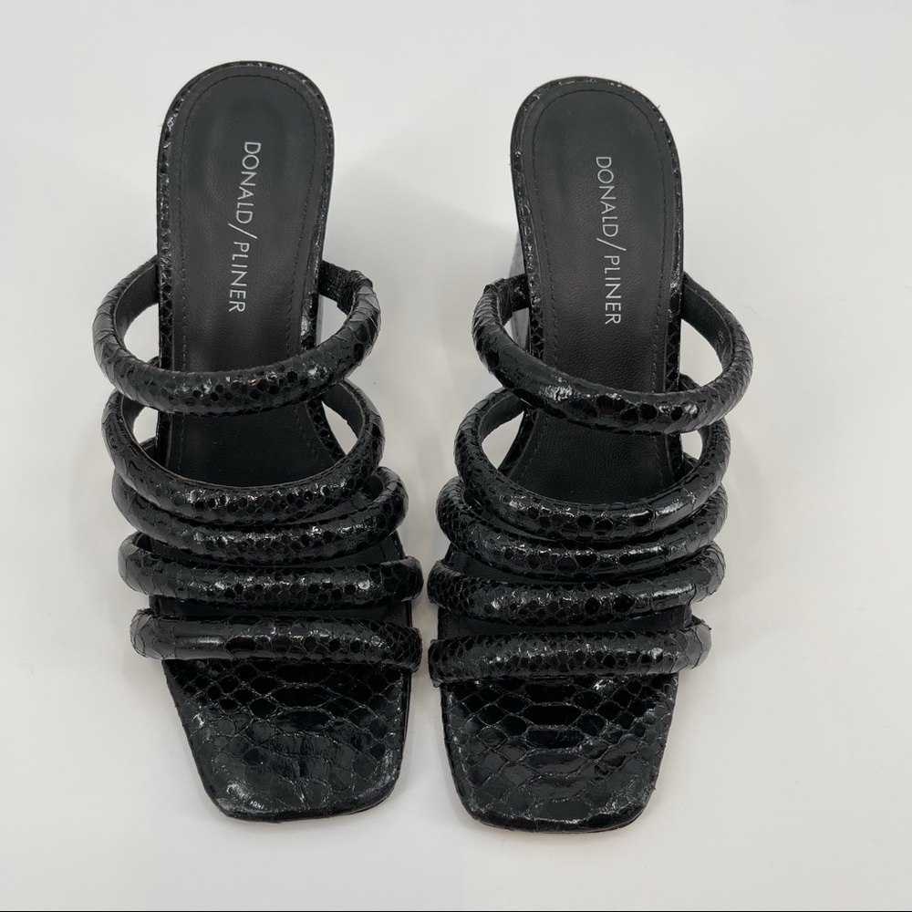 Donald Pliner Wes Block Heel Mule Black Size 7 - Picture 12 of 15